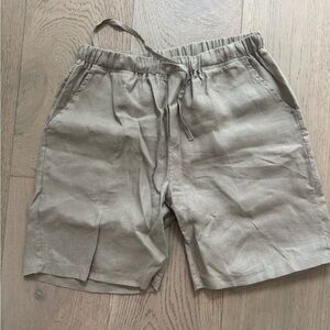 Parachute Khaki Men’s 100% Linen Shorts – Medium